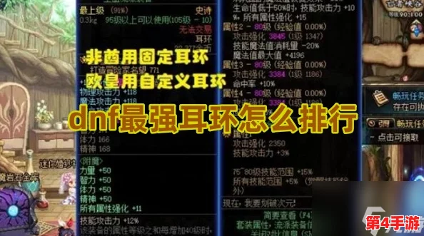 DNF玩家必知：全面对比，揭秘当前版本最优耳环选择指南